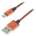 Ensiluokkainen USB 2.0 / MicroUSB - Kaapeli - 3m - Oranssi
