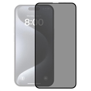 iPhone 17 Pro Prio 3D Anti-Spy Panssarilasi - 9H - musta reuna