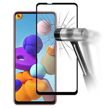 Prio 3D Samsung Galaxy A21s Panssarilasi - 9H - Musta