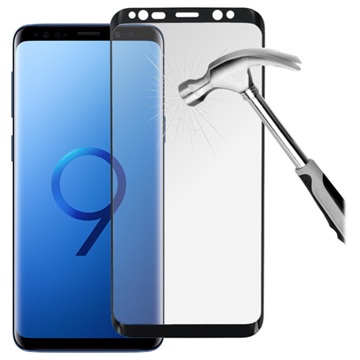 Prio 3D Samsung Galaxy S9 Karkaistu Panssarilasi - 9H - Musta