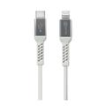 Prio Charge & Sync MFi-sertifioitu USB-C Lightning-kaapeli - 1,2 m - Valkoinen