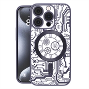 iPhone 16 Prio Elegant Mag-kotelo, jossa on kameran objektiivin suojus - Musta