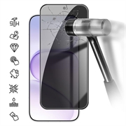 Honor 600 Smart Yksityisyyttä Suojaava Täysin Peittävä Panssarilasi - 9H - Musta Reuna