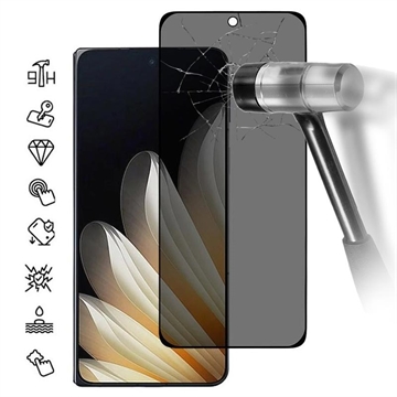 Oppo Find N5 Yksityisyyttä Suojaava Täysin Peittävä Panssarilasi - Musta Reuna