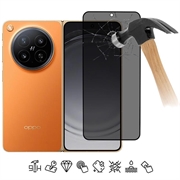 Oppo Find N6 Yksityisyyttä Suojaava Täysin Peittävä Panssarilasi - 9H - Musta Reuna