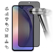 Samsung Galaxy A55 Yksityisyyttä Suojaava Täysin Peittävä Panssarilasi - 9H - Musta Reuna
