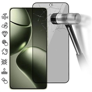 Xiaomi 14T/14T Pro Yksityisyyttä Suojaava Täysin Peittävä Panssarilasi - 9H - Musta Reuna