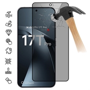 Xiaomi 17T Pro Yksityisyyttä Suojaava Täysin Peittävä Panssarilasi - 9H - Musta Reuna