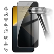 Xiaomi Poco X8 Yksityisyyttä Suojaava Täysin Peittävä Panssarilasi - 9H - Musta Reuna