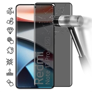 Xiaomi Redmi Note 13 Pro+ Yksityisyyttä Suojaava Täysin Peittävä Panssarilasi - 9H - Musta Reuna