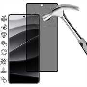 Xiaomi Redmi Note 14 Pro+ 5G/13 Pro+ Yksityisyyttä Suojaava Täysin Peittävä Panssarilasi - 9H - Musta Reuna