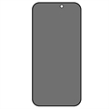 iPhone 15 Pro Yksityisyyttä Suojaava Täysin Peittävä Panssarilasi - 9H - Musta Reuna