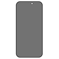 iPhone 15 Pro Max Yksityisyyttä Suojaava Täysin Peittävä Panssarilasi - 9H - Musta Reuna