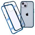 iPhone 14 Max Magneettikotelo Panssarilasisella - Sininen