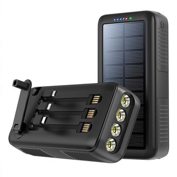 Psooo PS-618 30000mAh aurinkoenergiapankki, jossa on käsikahva
