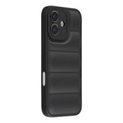 iPhone 17 Iskunkestävä TPU-kotelo toppatakkiin - Musta