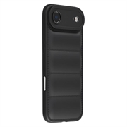 iPhone Air Iskunkestävä TPU-kotelo toppatakkiin - Musta