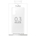 Puro 0.3 Nude Samsung Galaxy S21 5G TPU Suojakuori - Läpinäkyvä