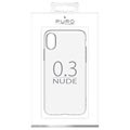 Puro 0.3 Nude iPhone XR TPU Suojakuori - Läpinäkyvä