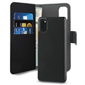 Puro 2-in-1 Magneettinen Samsung Galaxy A41 Lompakkokotelo - Musta