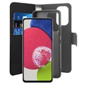 Puro 2-in-1 Samsung Galaxy A53 5G Magneettinen Lompakkokotelo - Musta