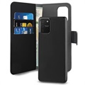 Puro 2-in-1 Samsung Galaxy S10 Lite Magneettinen Lompakkokotelo - Musta