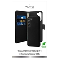 Puro 2-in-1 Samsung Galaxy S23+ 5G Magneettinen Lompakkokotelo - Musta