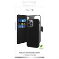 Puro 2-in-1 iPhone 13 Pro Max Magneettinen Lompakkokotelo - Musta