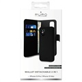 Puro 2-in-1 iPhone 12/12 Pro Magneettinen Lompakkokotelo - Musta