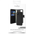 Puro 2-in-1 Samsung Galaxy A42 5G Magneettinen Lompakkokotelo - Musta