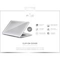 MacBook Pro 13" 2020 Puro Clip-On Kotelo - Läpinäkyvä