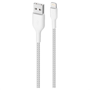 Puro Fabric erittäin vahva USB-A / Lightning-kaapeli - 1.2m, 2.4A, 12W