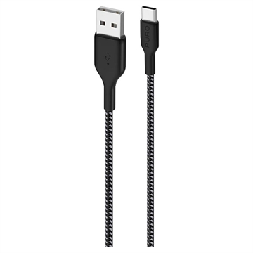 Puro Fabric erittäin luja USB-A / USB-C-kaapeli - 1,2 m, 30W
