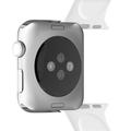 Apple Watch Series 10/9/8/SE (2022)/7/SE/6/5/4/3/2/1 Puro Icon Silikoniranneke - 42mm/41mm/40mm/38mm - Valkoinen