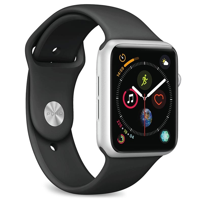 Puro Icon Apple Watch Series SE/6/5/4/3/2/1 Silikoniranneke - 38mm, 40mm