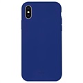 Puro Icon iPhone XS Max Silikoni Suojakuori - Tummansininen