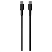 Puro Icon Soft USB-C / USB-C kaapeli - 1,5m - musta