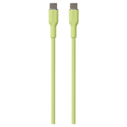 Puro Icon Soft USB-C / USB-C kaapeli - 1.5m - vaaleanvihreä