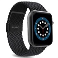 Puro Loop Apple Watch Series 7/SE/6/5/4/3/2/1 Hihna - 41mm/40mm/38mm - Musta