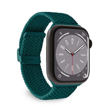 Apple Watch Series Ultra 2/Ultra/10/9/8/SE (2022)/7/SE/6/5/4/3/2/1 Puro Loop Hihna - 49mm/46mm/45mm/44mm/42mm - Tummanvihreä