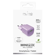 Puro MiniPro GaN USB-C seinälaturi - 20W