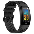 Puro Sport Plus Fitbit Charge 5 Silikoniranneke - Musta