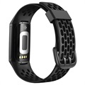 Puro Sport Plus Fitbit Charge 5 Silikoniranneke (Avoin pakkaus - Tyydyttävä) - Musta