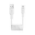 Puro USB-A / Lightning kierrekaapeli - 1m - Valkoinen