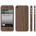 iPhone 4 / 4S Q-Skins Walnut Wood Suojakalvo