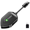 Q1D 2-in-1 langallinen ja langaton CarPlay & Android Auto -sovitin - USB-A/USB-C-liittimet