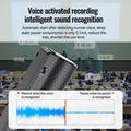 Q70V AI Voice Recorder älykkäällä transkriptiolla, ääniaktivoidulla tallennuksella, ChatGPT-tuella - 64GB