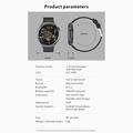 QX10 1.43" AMOLED-näyttö Bluetooth soittaminen terveyden seuranta Smart Watch - vaaleanpunainen / kultainen