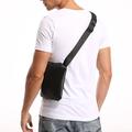 Qialino aitoa nahkaa Crossbody rintalaukku - musta