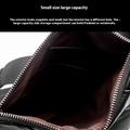 Qialino aitoa nahkaa Crossbody rintalaukku - musta